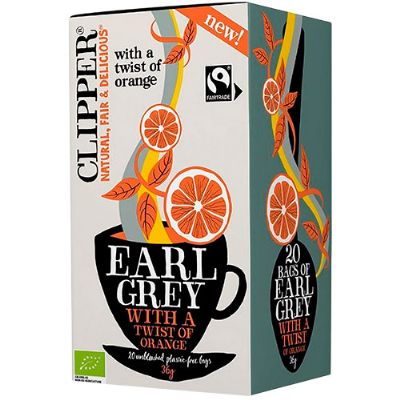 Earl Grey Te m. Appelsin Clipper økologisk 20 br