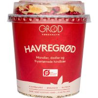 GRØD Havregrød m. mandler, frysetørrede hindbær økologisk & dadler 67,90 g