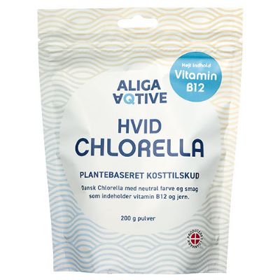 Hvid Chlorella pulver 200 g