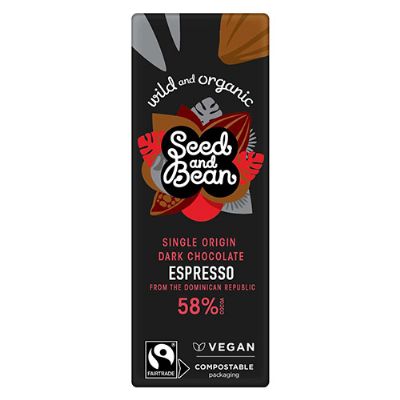 Mørk Chokolade 58% Espresso økologisk 25 g