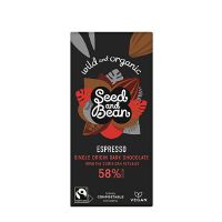 Mørk Chokolade 58% Kaffe økologisk 75 g