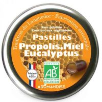 Pastiller m. propolis, honning & eukalyptus økologisk 45 g