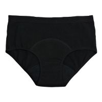 Period Underwear Hipster XXL light flow, Black 1 stk