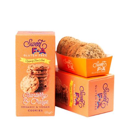 Tranebær & Appelsin Cookies økologisk Sweet FA 125 g