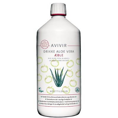 AVIVIR Aloe Vera Drikke Æble 1 l