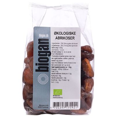 Abrikoser økologisk 500 g