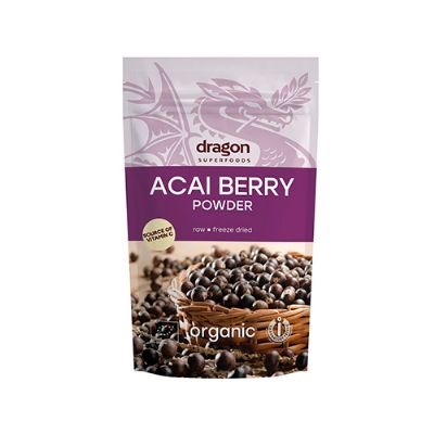 Acai bær pulver økologisk - Dragon 75 g