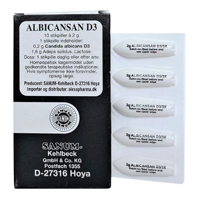 Albicansan stikpiller D3 1 pk