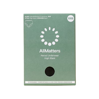 AllMatters High Waist Underwear Light/Moderate XXS 1 pk