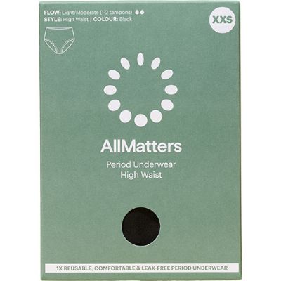 AllMatters High Waist Underwear Light/Moderate XXS 1 pk