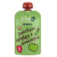 Babymos Ø, courgette, æble & avocado 4 mdr Ellas Kitchen 120 g