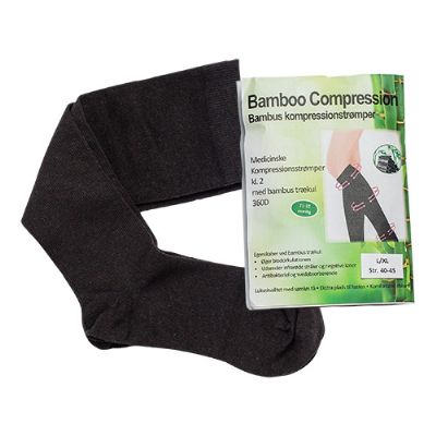 Bambus kompressionsstrømper L/XL 1 pk