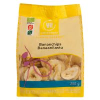 Bananchips sprød snack økologisk 200 g