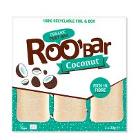 Bar Kokos 3 x 30g økologisk Roobar 90 g