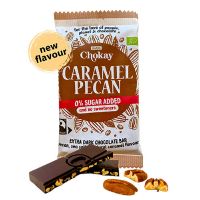 Bar extra Dark Caramel Pecan 65% økologisk 70 g