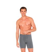 Mens Longer Boxer Charcoal str. L 1 stk