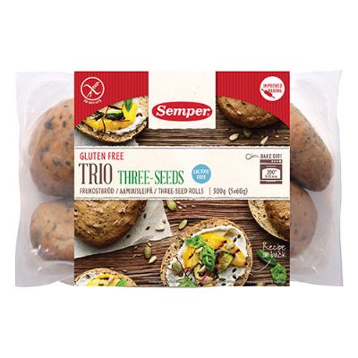 Brød trio glutenfri Semper 300 g