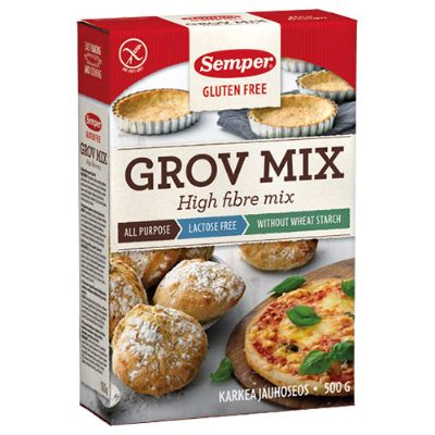 Brødmix grov glutenfri Semper 500 g