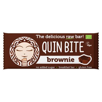 Brownie bar økologisk - Quin Bite 30 g