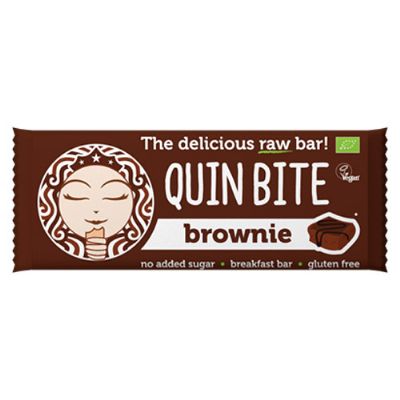 Brownie bar økologisk - Quin Bite 30 g