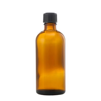 Brun glasflaske 100 ml 1 stk