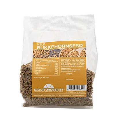 Bukkehornsfrø hele 200 g