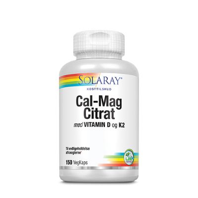 Cal-Mag Citrat med vitamin D og K2 150 kap