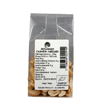 Cashewnødder økologisk 100 g