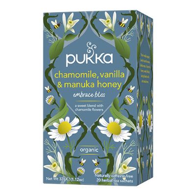 Chamomile te m. Vanilla & Manuka Honey økologisk Pukka 20 br