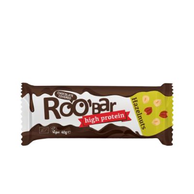 Bar Choko hasselnødder Protein økologisk Roobar 40 g