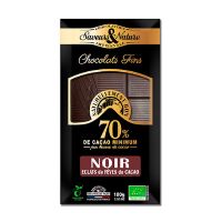 Chokolade 70% Kakaonibs økologisk Mørk 100 g