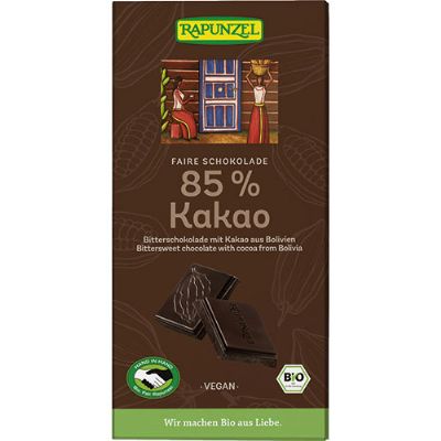 Chokolade 85% kakao økologisk 80 g