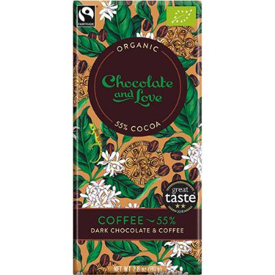 Chokolade Coffee 55% økologisk 80 g