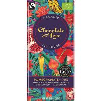Chokolade Pomegranate 70% økologisk 80 g