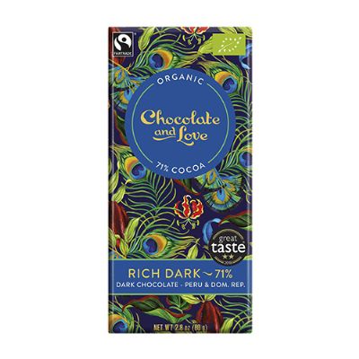Chokolade Rich dark 71% økologisk 80 g