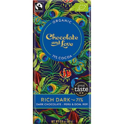 Chokolade Rich dark 71% økologisk 80 g