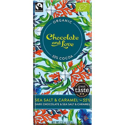 Chokolade Sea Salt 55% økologisk 80 g