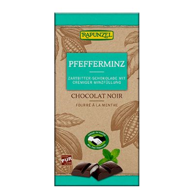 Chokolade m. pebermynte økologisk 100 g