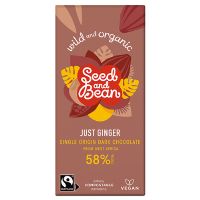 Chokolade mørk 58% ginger økologisk 75 g