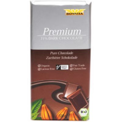 Chokolade mørk 71% cacao økologisk 100 g