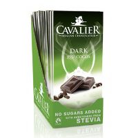 Chokolade mørk 85% Cavalier m. stevia 85 g