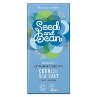 Chokolade økologisk mørk 70% Cornish Sea Salt Seed & Bean 75 g