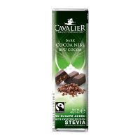Chokoladebar Dark Cocoa nibs 85% Cavalier 40 g