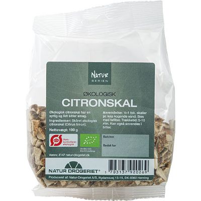 Citronskal tørret økologisk 100 g