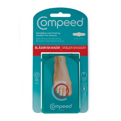 Compeed vabel plaster ml. tær 1 pk