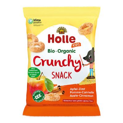 Crunchy Snack med æble og kanel økologisk 25 g