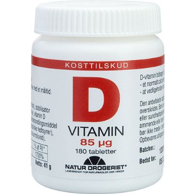 D3-vitamin 85 mcg 180 tab