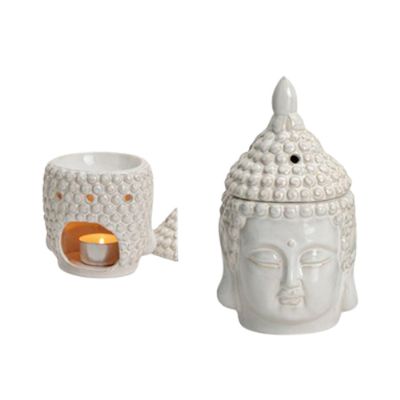 Duftlampe Buddha Hvid 1 stk
