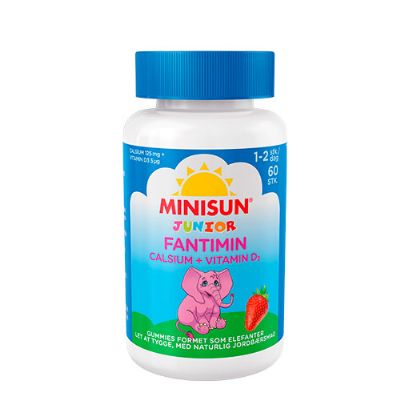 Fantimin Calcium & D3 vitamin Junior Holdbarhed 05.07.24 60 gum