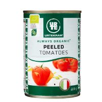 Flåede tomater på dåse økologisk 400 g